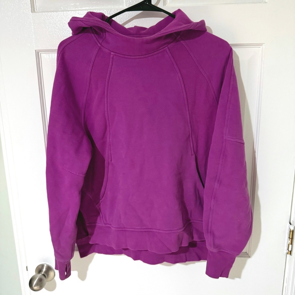 Lululemon‎ Scuba Oversized Funnel Neck Hoodie Purple Magenta XS/S LW3GSJS